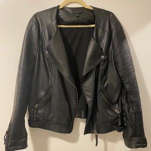 Topshop Faux Leather Jacket